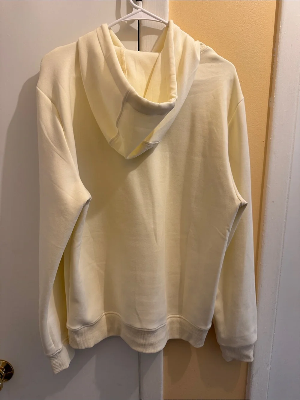Cream Graphic Crewneck Hoodie with Dove Motif